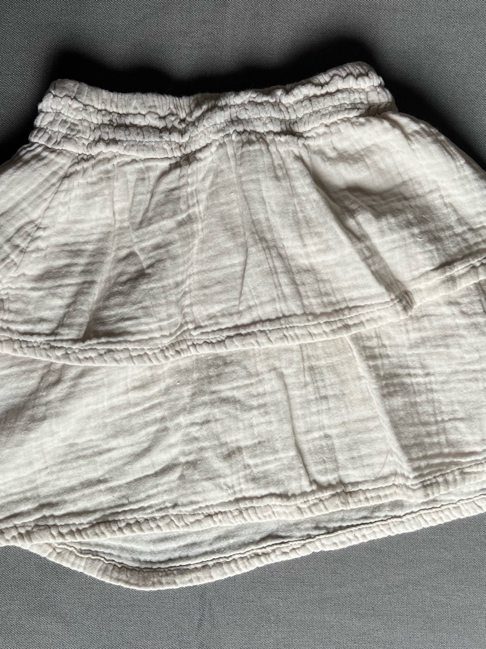 Old Navy White Tiered Mini Skirt